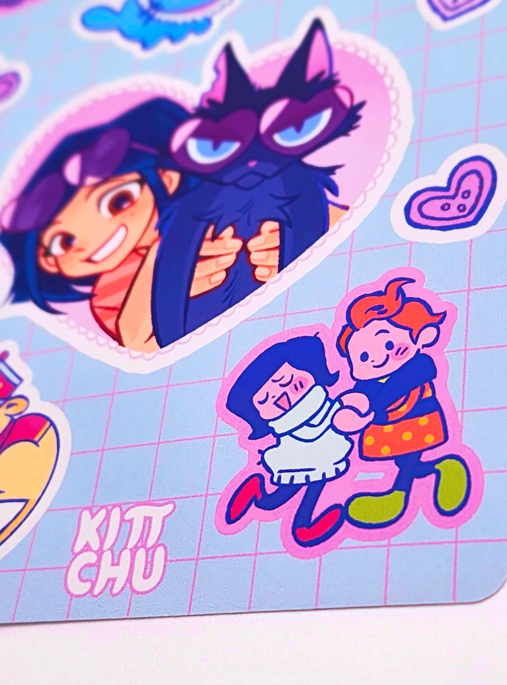 Coraline Valentines Sticker Sheet Kittchu