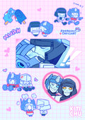Megop Valentines Sticker Sheet Kittchu