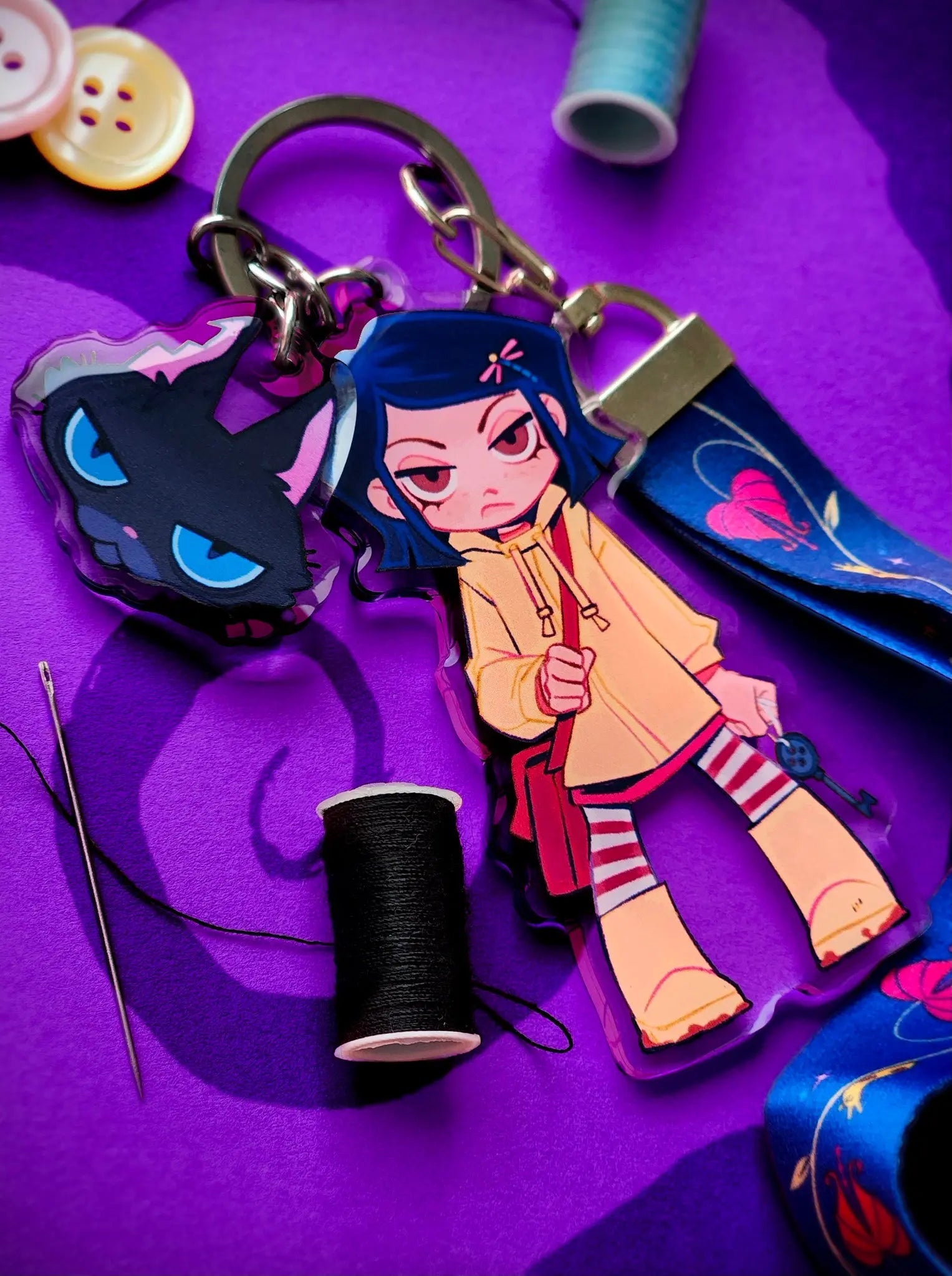 Coraline Lanyard Charm Kittchu