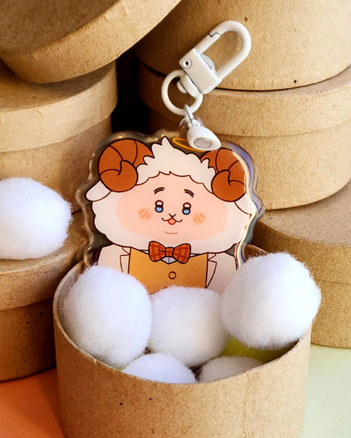 Aziraphale & Crowley Magnet Heart Charms Kittchu